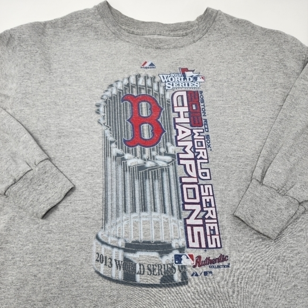 Majestic Men's Boston‎ Red Sox 2013 World Series Champions Long Sleeve Large